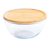 Contenedor para alimentos PKV-013 2,6 l, vidrio / bambú, Pebbly