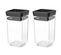 Contenedor para alimentos TASTY PLUS 150 ml, juego de 2 piezas, gris oscuro, Brabantia
