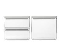 Contenedor para alimentos TASTY PLUS, juego de 3 piezas, gris claro, Brabantia