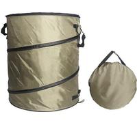 Contenedor portátil para residuos con cierre, soporte reciclable para bolsas de basura, ideal para hojas y otros residuos, dimensiones: 43,2 x 53,3 cm