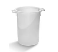 Contenedor redondo de PEAD, apto para alimentos capacidad 50 l, altura x diámetro exterior arriba 555 x 420 mm