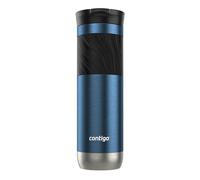 Contigo Byron 2.0 - Taza de viaje de acero inoxidable con tapa y agarre a presión, 24 onzas, arándano, sin BPA y a prueba de fugas