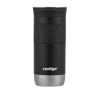 Contigo Byron 2.0 Snapseal Taza Térmica de Acero Inoxidable | Frasco de vacío | Vaso a prueba de fugas | Taza de café para llevar con tapa fácil de limpiar sin BPA | Licorice | 470ml