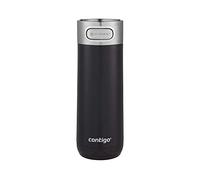 Contigo Taza de viaje Luxe Autoseal, taza térmica de acero inoxidable, termo al vacío, vaso a prueba de fugas, apta para lavavajillas, taza de café con tapa de fácil limpieza sin BPA, regaliz
