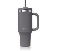 Contigo Botella termo 1200 ml con asa y pajita, Botella térmica aislada de acero inoxidable con tapa, Thermos, Se enfría durante 29 horas, Taza termo, Sin BPA, Darkstone