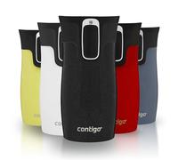 Contigo West Loop Mini Autoseal | Taza Térmica de Acero Inoxidable | Frasco de vacío | Vaso a prueba de fugas | Taza de café para llevar con tapa fácil de limpiar sin BPA | Licorice | 300 ml