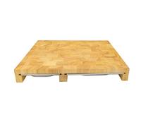 Continenta Tabla de cortar de madera de caucho con 3 bandejas 32 x 48 cm