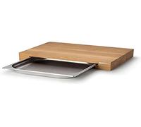 Continenta Tabla de cortar roble con 1 bandeja 32x48 cm