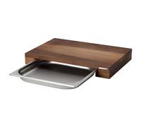Continenta Tabla de cortar nogal con 1 bandeja 32x48 cm