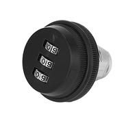 Contraseña de Aleación de Zinc, Combinación de Contraseña, Casillero Camlock, Protector de Código de Paso de Tres Dígitos, Contraseña de Aleación de Zinc (BLACK)