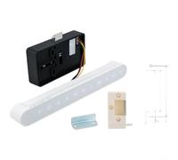 Contraseña electrónica de la pantalla táctil de la cerradura del gabinete | Cerradura de puerta digital ABS con contraseña virtual Anti-Peep Low para batería Puerto de carga de respaldo para oficina y
