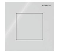 Geberit - Control neumático de descarga de urinario tipo 40, vidrio/blanco 116.217.SI.1