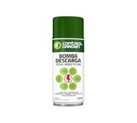 CONTROL GARDEN Insecticida Descarga Total 150 ML Interior y Exterior | Repelente Anti Insectos: Chinches, Ácaros, Hormigas, Arañas... | Fungicida Larvicida Ovicida Bomba de Humo para Espacios 120 m2