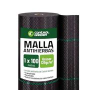 Control Garden Malla Antihierbas Grosor 1 x 100 m 105 gr | Malla Anti Malas Hierbas y Maleza para Jardín, Huerto, Cesped | Lona Antigerminante Transpirable, Permeable y Resistente