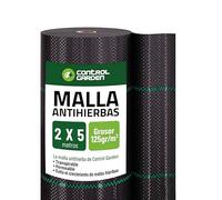 Control Garden Malla Antihierbas Grosor 2 x 5 m 105 gr | Malla Anti Malas Hierbas y Maleza para Jardín, Huerto, Cesped | Lona Antigerminante Transpirable, Permeable y Resistente