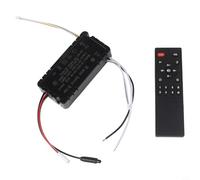 Control remoto de luz de ventilador de techo con receptor de atenuación continua para conversión de frecuencia, controlador de guía de viento de 6 velocidades para lámparas LED de CA 110-265 V