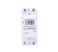 Control Semanal Soporte Carril Dinar Interruptor De Tiempo Digitaces | Relé temporizador programable de 7 días en carril Din, 16A, 30A, CA 12-230V, interruptor semanal Digital(220V)