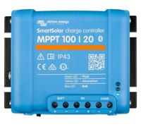 Controlador de carga para paneles solares - 100 V, 20 Amperios, tecnología MPPT - Material: plástico y metal