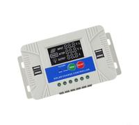 Controlador de carga solar blanco nominal de 10 a 60 A con pantalla LCD colorida y 4 interfaces USB para ácido y para baterías Lifepo4 (TA30)