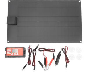 Controlador de carga solar de 30W, dispositivo de mantenimiento para baterías de automóvil, kit de carga portátil e impermeable para motocicleta, barco, caravana o remolque