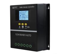 Controlador de carga solar MPPT de 100 A con LCD para baterías de 12 V/24 V/36 V/48 V que soporta carga de múltiples dispositivos (60 A)