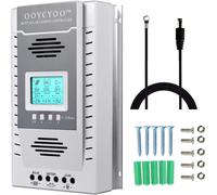 Controlador de carga solar MPPT de 100A, compatible con sistemas de 12V y 24V DC, con entrada de 100V, identificación automática e carga del 99%, controlador solar para baterías de litio
