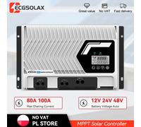 Controlador de Carga Solar MPPT EPEVER 80/100A, IP32 Impermeable, 12V/24V/48V DC Automático, Compatible con Panel Solar LiFePO4 200V ET10420NC