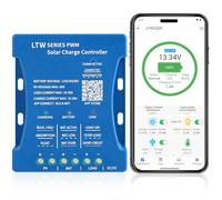 Controlador de cargador solar WiFi de 20 A de 12 V: KWODE 20 A, 12 V, 24 V/36 V, control remoto WiFi, controladores solares PV: 80 V inteligente Bluetooth controlador de panel solar PWM para plomo
