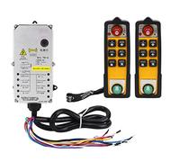 Controlador de grúa YU-6 Doble manija control remoto de grúa impermeable 800 MHz RF punto(DC24V), Default, DC24V