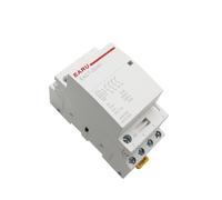 Controlador de interruptor de Contactor Modular de CA for el hogar, carril Din, 4P, 16-25A, CA 220V, 230V, 50/60Hz, 4NO, 4NC, 2NO, 2NC(25A,3NO1NC,24V)