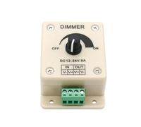 Controlador de interruptor regulador de intensidad LED DC12V DC24V 8A Regulador de voltaje 1 pieza