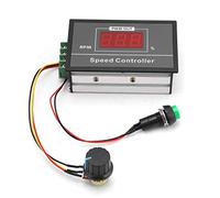 Controlador de motor, DC 6-60V 12V 24V 36V 48V 30A PWM DC Controlador de velocidad del motor Interruptor de arranque y parada Regulador de gobernador continuo ajustable