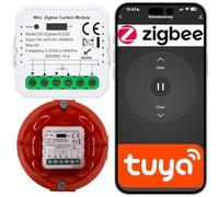 Controlador de persiana Tuya Smart Life ZIGBEE 3.0 MINI Porcentaje V3 | Control porcentual, puerta, aplicación, horario, escena, interruptor de pared