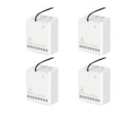 Controlador de relé inalámbrico, comunicación Zigbee, dos canales de control, paquete de 4 relés Aqara