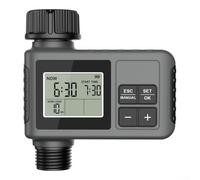 Controlador de riego automático Temporizador de riego de jardín con función de retardo de lluvia, programador de grifo exterior resistente a la intemperie IP55 para programador de aspersores de césped