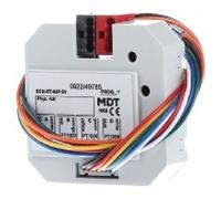 Controlador de temperatura ambiente KNX cuádruple para sensores PT1000 SCN-RT4UP.01 | MDT | SCN-RT4UP.01 | Regulador de temperatura ambiente