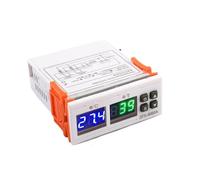 Controlador de temperatura digital 10A AC110-20V con control de tiempo de calefacción y refrigeración, salida de relé de termostato 3-1