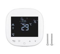 Controlador de Temperatura Inteligente Control de aplicación WiFi Termostato de Montaje en Pared para Caldera Regulación de calefacción precisa para hogares Oficinas Material ABS