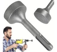 Controlador de varilla de tierra de 85 mm de alta resistencia - Accesorio de martillo de broca de acero forjado para varillas de conexión a tierra Brocas de desgaste de instalación de valla Manija cua