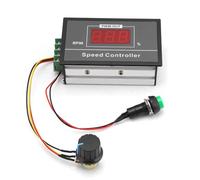Controlador de Velocidad del Motor DC 6-60V 12V 24V 36V 48V 30A PWM DC con Interruptor de Arranque y Parada, Regulador Continuo Ajustable
