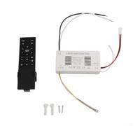 Controlador de ventilador de techo inalámbrico con función de luz, botón de sincronización de 3 velocidades para el hogar, oficina, hotel, garaje, color negro y blanco