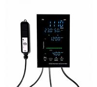 Controlador Digital CO₂, Montaje en Pared es un dispositivo avanzado diseñado para medir y regular la concentración de CO₂ en espacios cerrados