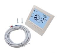 Controlador digital programable de habitación para calefacción eléctrica y de agua, termostato de pantalla LCD con voz, temporizador semanal, bloqueo de seguridad infantil y protección contra heladas