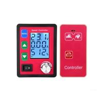 Controlador inalámbrico para motor PWM DC con pantalla LCD, arranque suave y protección contra sobrecarga, regulador digital para motores cepillados con control remoto, rojo