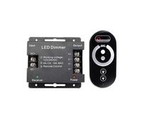 Controlador MonocromáTico de LED 18A Atenuador 12V 24V con Control Remoto TáCtil InaláMbrico RF para Barra de Luz de un Solo Color