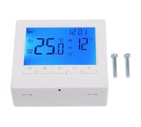 Controlador programable de temperatura ambiente con pantalla LCD digital, seguridad de bloqueo infantil y función anticongelante para sistemas de calefacción de calderas de gas