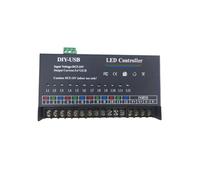 Controlador programable LED monocromático de 12 canales con luz intermitente for cartelera con agua corriente, regulador de intensidad de 5 V y 12 voltios.