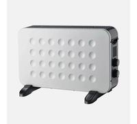 Convector Eléctrico HOGAR 2000W Blanco/Negro Turbo Termostato