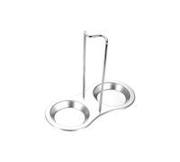 Convenient Utensil Rest Sturdy Stainless Steel Spoon Rack Durable Soup Spoon Holder Ladle Stand for Kitchen Utensils silver