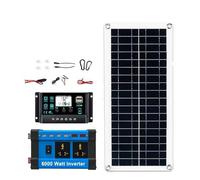 Convertidor Adaptador Kit Generador Solar Peak Panel Inteligente 6000W 200W Inversor CC 12V A CA 110V 220V Controlador 100A inversor